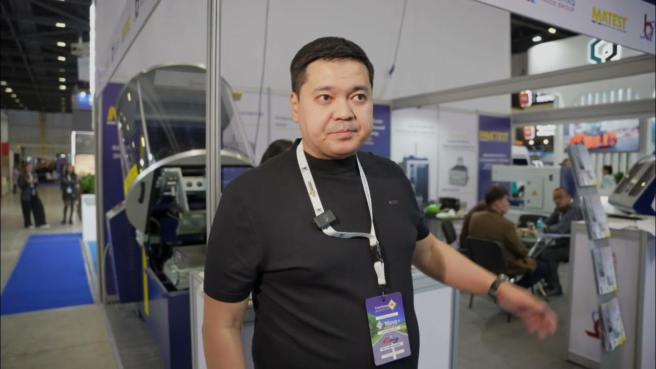 Стенд Matest с оборудованием для испытаний асфальтобетона на Kaztraffic 2025