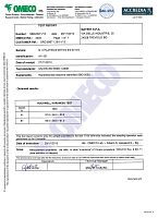 Официальный сертификат твердости Accredia